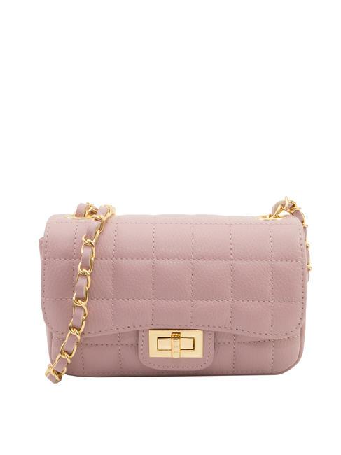 LESAC GIULIA Sac porté épaule chaîne en cuir Dollar rose millénaire - Sacs pour Femme