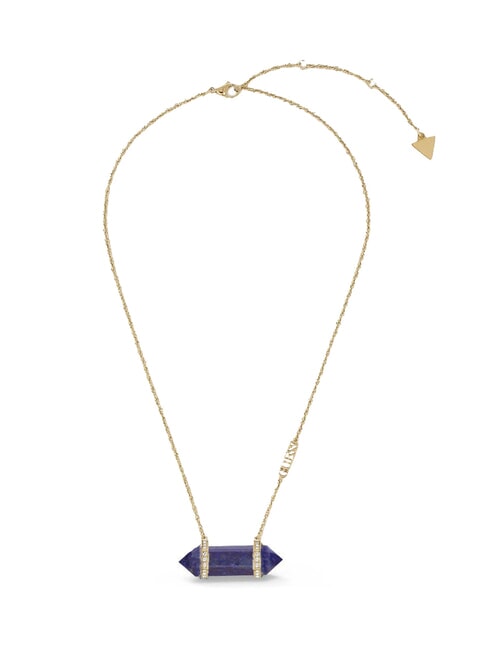 GUESS GOOD VIBES Collier avec pierre or jaune/bleu - Colliers