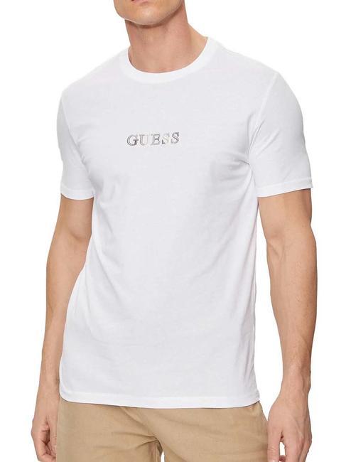 GUESS SS CN T-shirt en cotton blanc pur - T-shirt
