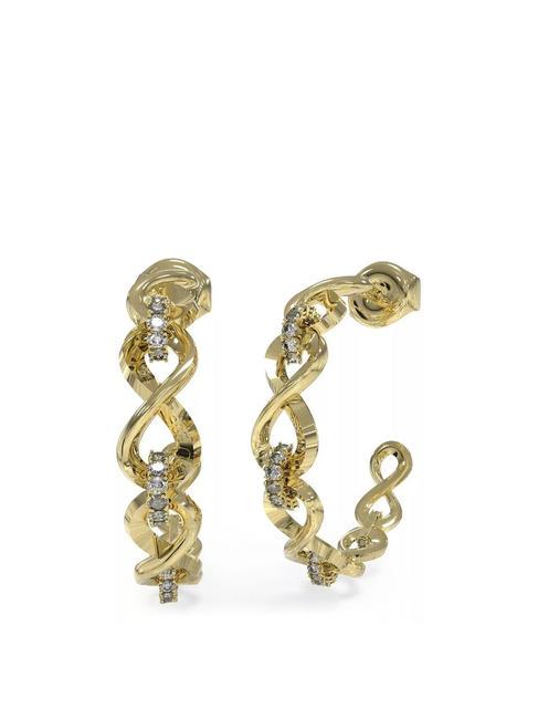 GUESS ENDLESS DREAM Boucles d'oreilles demi-cercle or jaune - Boucles d'oreilles