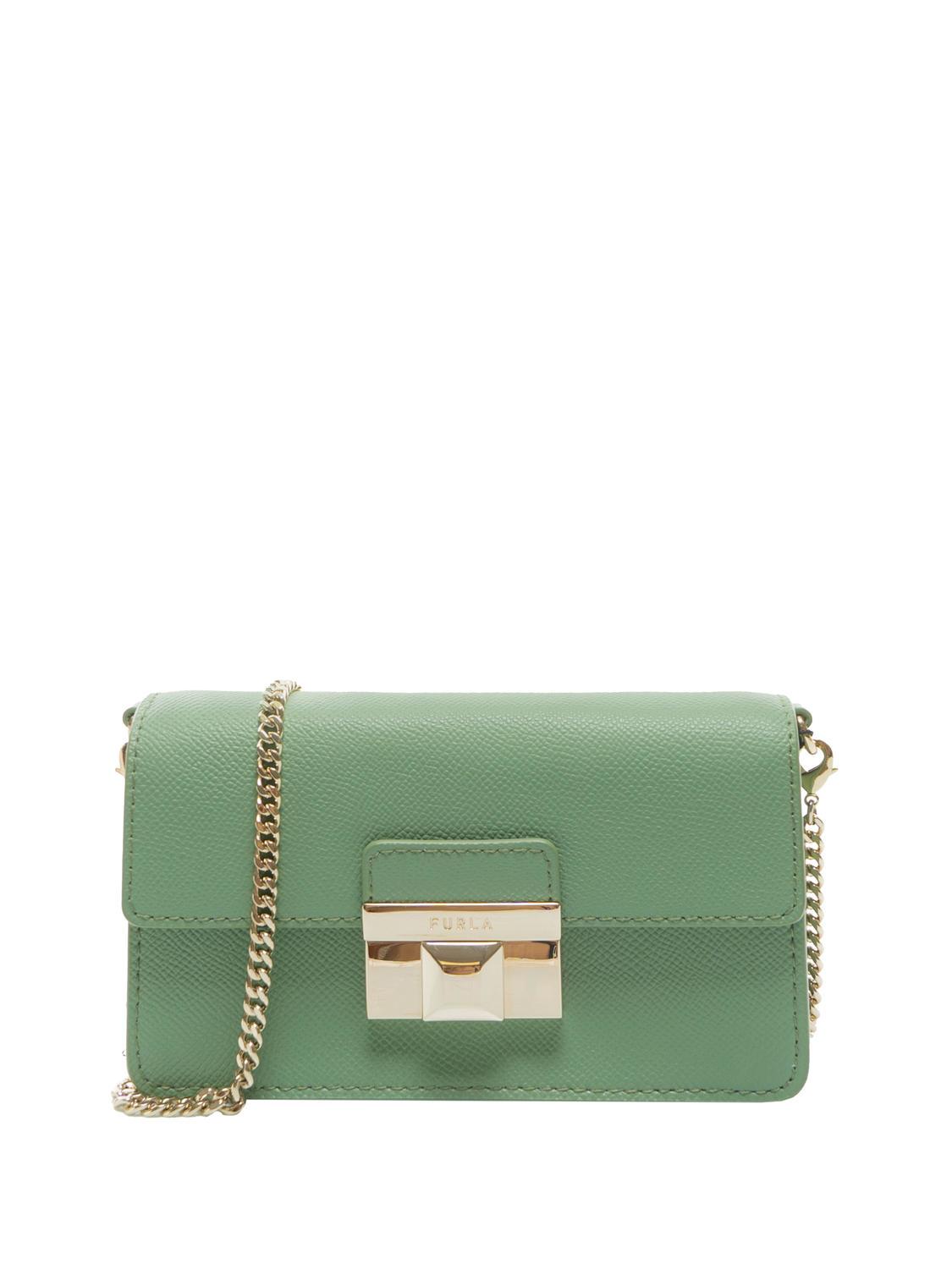 Furla Venere Mini Pochette En Cuir Thym Achetez A Prix Outlet