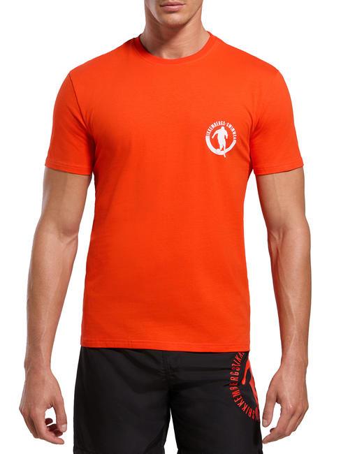 BIKKEMBERGS PUPINO  T-shirt à manches courtes orangecom - T-shirt