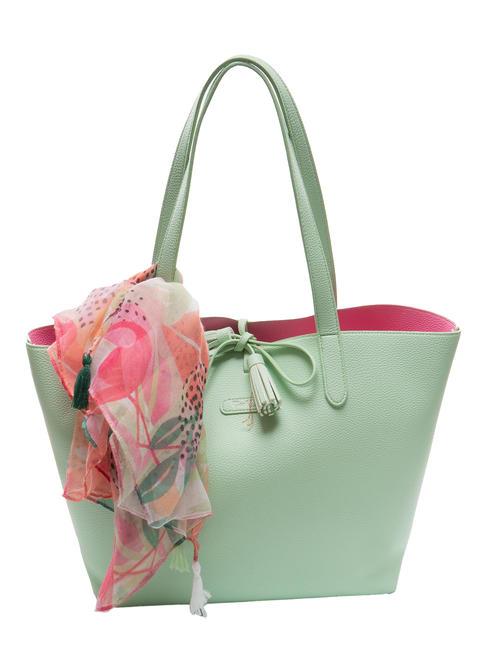 PASH BAG LIKE IT! Sac cabas avec écharpe vert - Sacs pour Femme