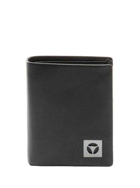 MOMO DESIGN CALF  Portefeuille vertical en cuir noir - Portefeuilles Homme