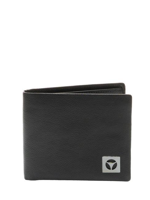 MOMO DESIGN CALF  Portefeuille en cuir grainé noir - Portefeuilles Homme