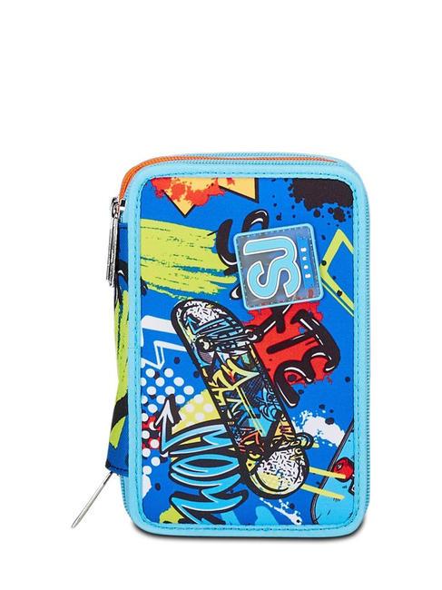 SJGANG TRICKYLED BOY Trousse avec trousse scolaire complète rouge orange - Étuis et Accessoires