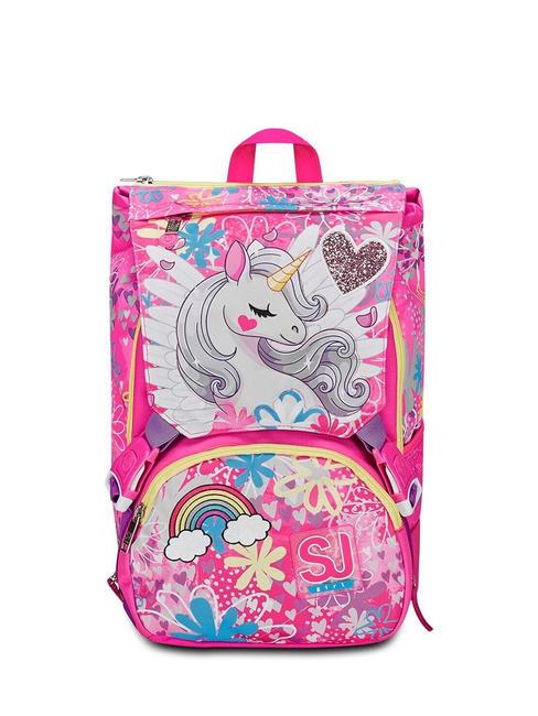 SJGANG UNICORN LED Sac à dos avec applications FORÊT RAYÉE NOIRE - Sacs à dos pour l'École & les Loisirs