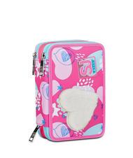 SJGANG PINKFUR GIRL Trousse avec trousse scolaire compl&egrave;te bleu &eacute;clat - &Eacute;tuis et Accessoires - 1