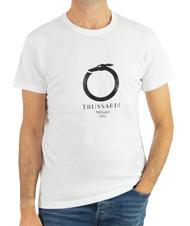 TRUSSARDI 1911 LUX  T-shirt en cotton blanc - T-shirt - 1