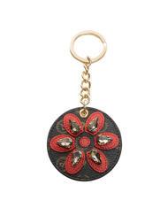 POLLINI HERITAGE  Porte-cl&eacute;s fleur laque noire - Porte-cl&eacute;s - 1