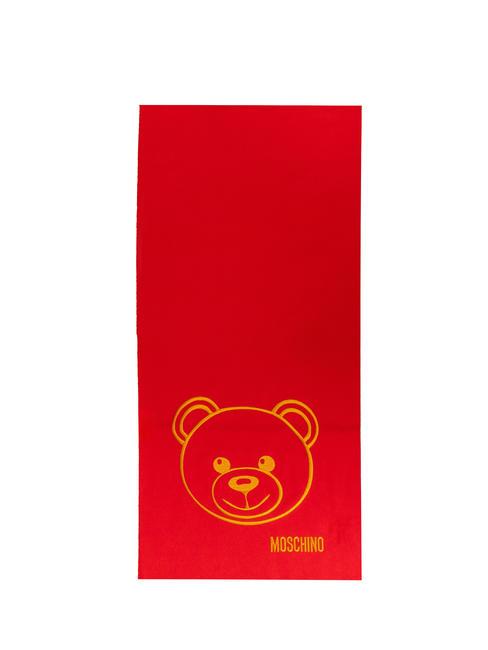 MOSCHINO BEAR Écharpe en laine rouge - Écharpes