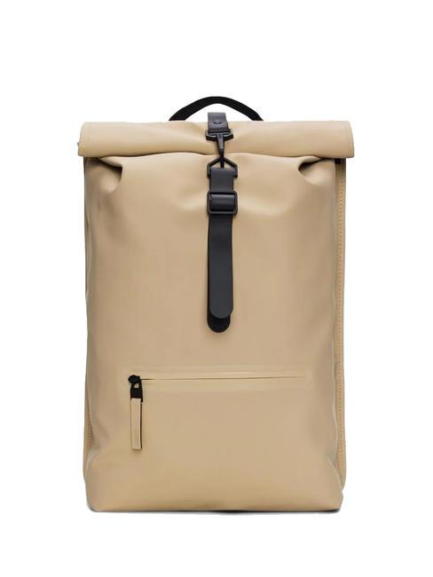 RAINS ROLLTOP RUCKSACK Grand sac à dos étanche sable - Sacs à dos pour l'École & les Loisirs