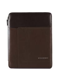 PIQUADRO Conf&eacute;rencier Ligne CARY, en cuir MORO - &Eacute;tui pour tablette & Organiseur - 1