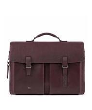 PIQUADRO CAMPIONARIO -  ARES  Porte-documents en cuir pour ordinateur portable 15,6" MARRON - Porte Documents Travail - 1