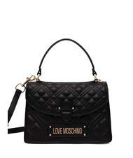 LOVE MOSCHINO QUILTED Sac porte-documents avec bandoulière Noir - Sacs pour Femme - 1
