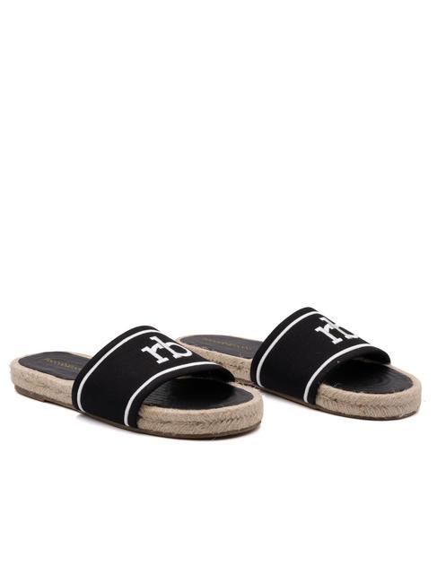 ROCCOBAROCCO RB Chausson en toile noir - Chaussures Femme