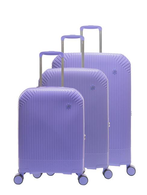 LESAC LIGHT POP 1 Ensemble chariot : cabine + moyen et grand extensible violet clair - Ensemble Valises
