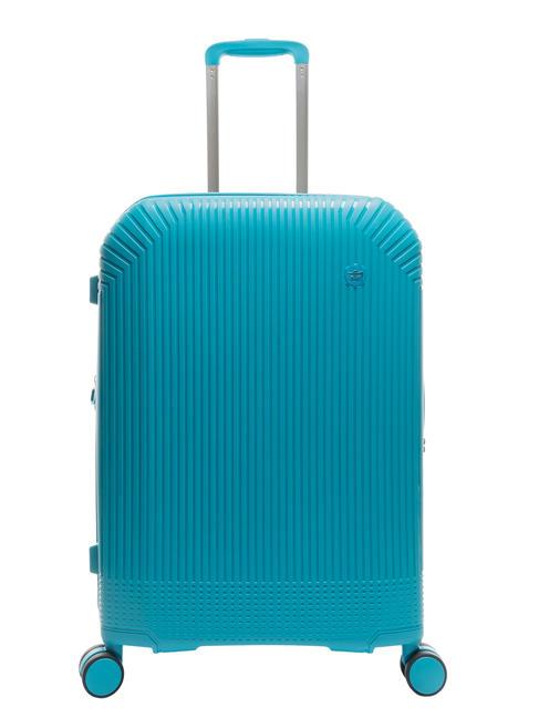 LESAC LIGHT POP 1 Chariot extensible moyen mode bleu - Valises Rigides