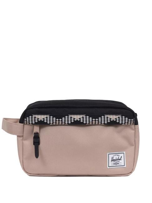 HERSCHEL CHAPTER Beauté de voyage taupe clair/noir - Trousses