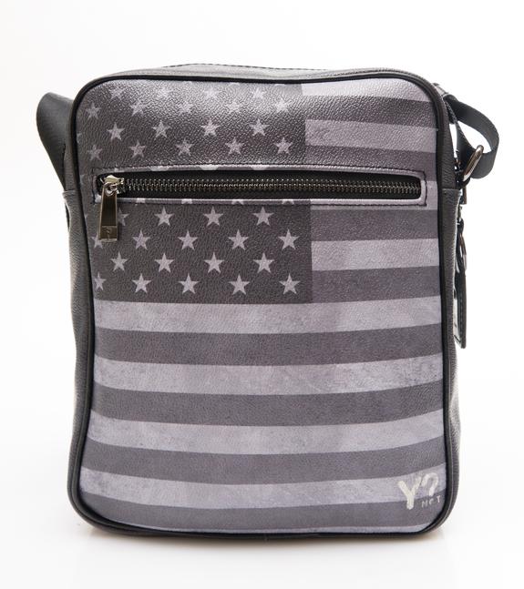 YNOT Pochette BLACK LINE USA FLAG USA - Sacs en Bandoulières pour Homme
