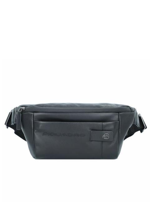 PIQUADRO URBAN Sac banane en cuir noir - Sacs banane