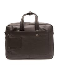 PIQUADRO VIBE Mallette PC 15,6" cheveux noirs - Porte Documents Travail - 1