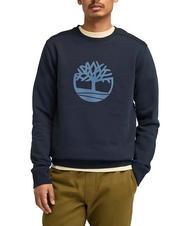 TIMBERLAND TREE LOGO Sweat col rond saphir noir - Pulls molletonn&eacute;s - 1