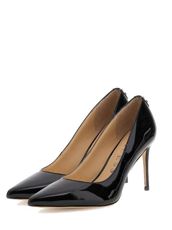 Guess Rica7 Escarpins Hauts En Cuir Verni Noir Achetez A Prix Outlet