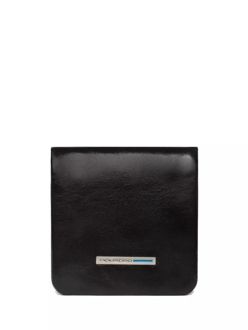 PIQUADRO BLUE SQUARE Porte-monnaie en cuir noir - Portefeuilles Homme