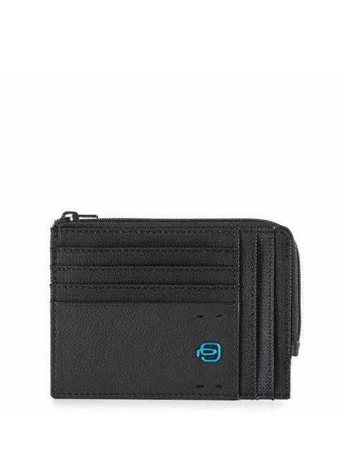 PIQUADRO Porte-cartes P16 chevron noir - Portefeuilles Homme