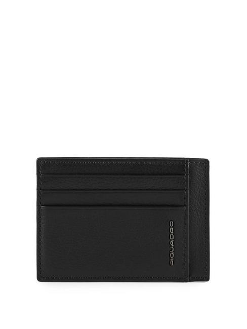 PIQUADRO MODUS SPECIAL  Porte-cartes en cuir noir - Portefeuilles Homme