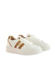 ALVIERO MARTINI PRIMA CLASSE GEO METALLIC LOGO Baskets &agrave; plateforme blanc - Chaussures Femme - 1