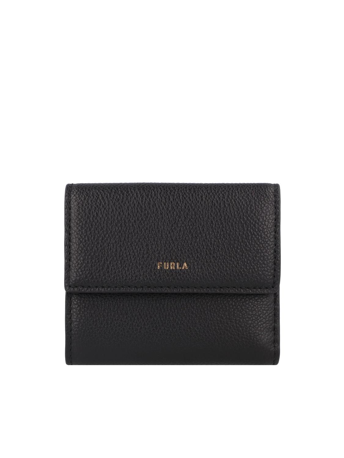 Porte-cartes Furla Noir – Portefeuille Compact Et Léger Pour Femme