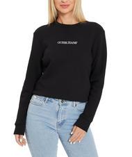 GUESS JEANS LOGO Sweat col rond coupe classique jetbla - Sweat-shirts pour femmes - 1