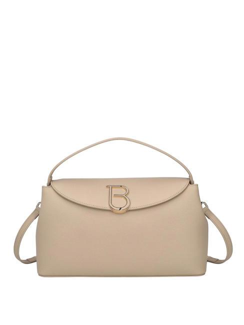 TOSCA BLU MEGEVE Grand sac en cuir avec bandoulière BEIGE - Sacs pour Femme