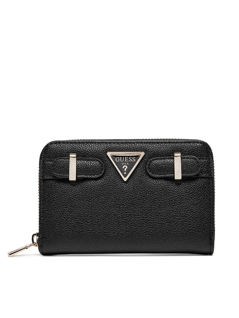 GUESS ECO ALI  Portefeuille imprimé reptile NOIR - Portefeuilles Femme