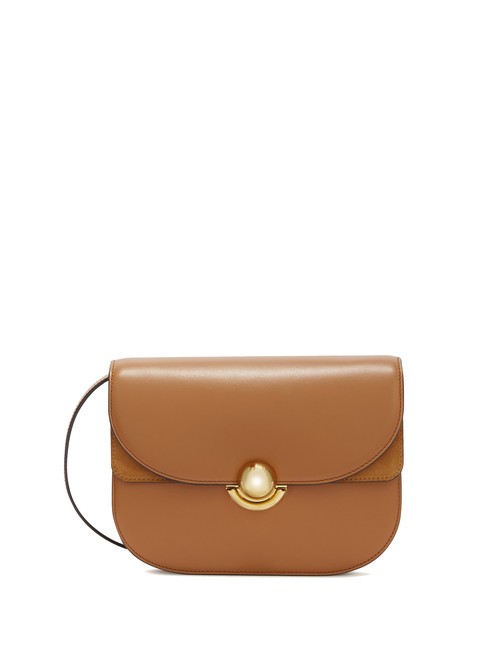FURLA SFERA Sac en cuir avec rabat épaule Brandy - Sacs pour Femme