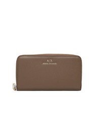 ARMANI EXCHANGE A|X Grand portefeuille zippé autour pisco noir - Portefeuilles Femme - 1
