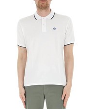 NORTH SAILS COLLAR STRIPED Polo &agrave; manches courtes en coton - chemise polo