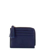 COCCINELLE TASSEL Porte-cartes zipp&eacute; en cuir martel&eacute; - Portefeuilles Femme