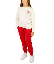 TRUSSARDI STRAUB KIDS Survêtement sweat et pantalon blanc cassé/rouge - Survêtements pour enfants - 1