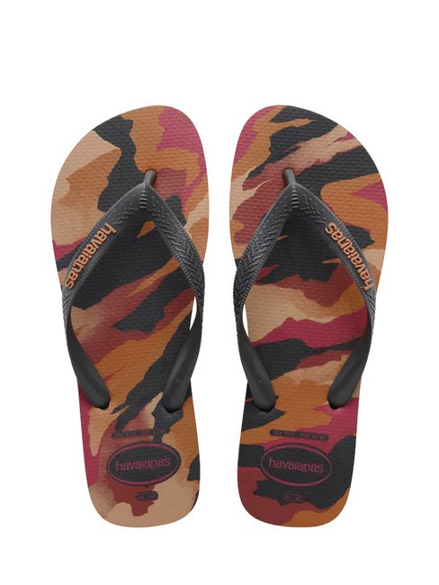 HAVAIANAS tongs TOP CAMU nouveau graphite/nouveau graphite - Chaussures unisexe