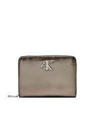 CALVIN KLEIN CK JEANS MINIMAL MONOGRAM  Portefeuille moyen bronze à canon - Portefeuilles Femme - 1