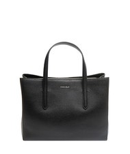 COCCINELLE SWAP Sac &agrave; main en cuir martel&eacute; Noir - Sacs pour Femme - 1