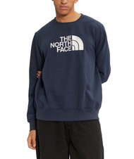 THE NORTH FACE DREW PEAK Sweat-shirt &agrave; col rond marine du sommet - Pulls molletonn&eacute;s - 1