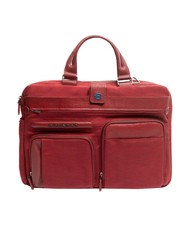 PIQUADRO CAMPIONARIO - SIGNO OUT Porte-documents en tissu et cuir, pc 13" ROUGE - Porte Documents Travail - 1