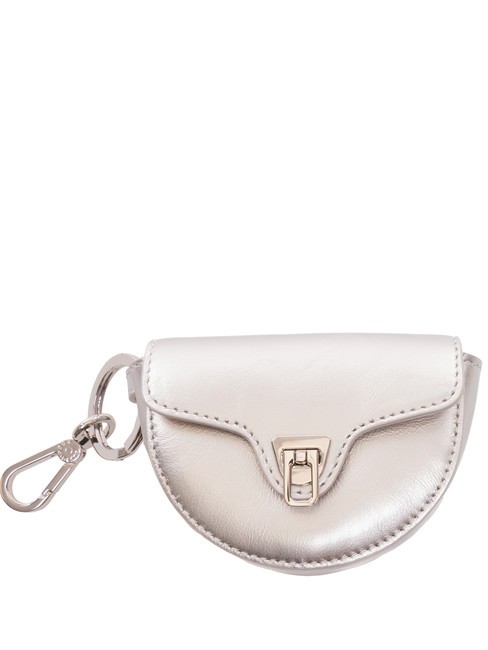 COCCINELLE BEAT ROCK  Porte-monnaie en cuir ARGENT - Portefeuilles Femme