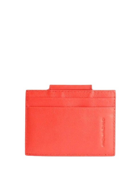 PIQUADRO URBAN  Porte-cartes en cuir ROUGE - Portefeuilles Homme