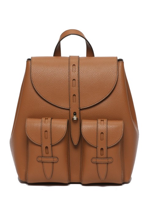 FURLA GARDENIA Sac à dos en cuir imprimé Keria Brandy - Sacs pour Femme