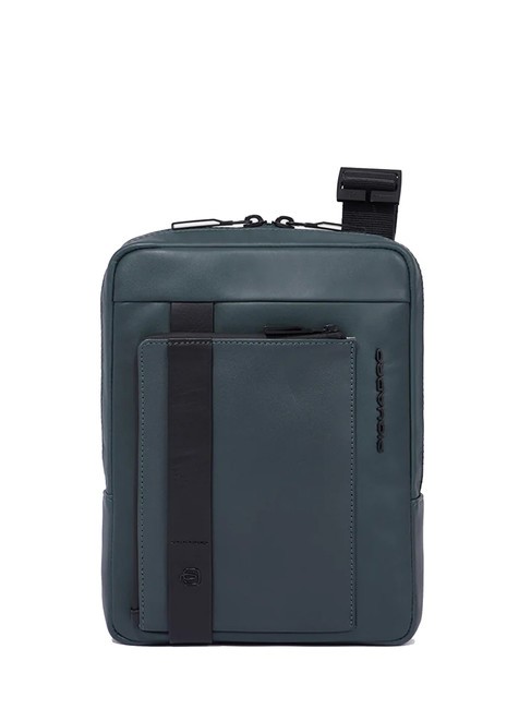 PIQUADRO DAVID Sac en cuir pour iPad mini VERT - Sacs en Bandoulières pour Homme